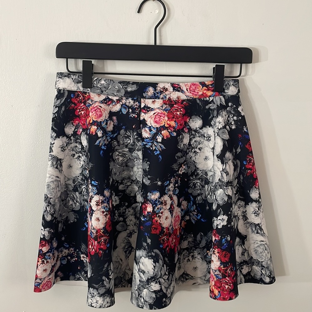 A&F Floral Skater Skirt